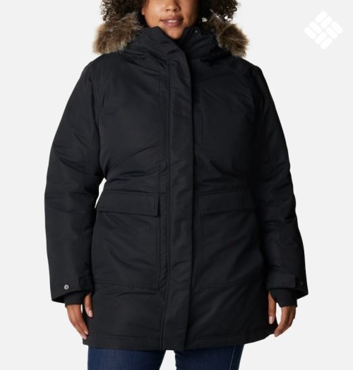 Women's Columbia Little Si Omni-Heat Infinity Insulated Parka Jackets Black | Plus Size CA-K46C3